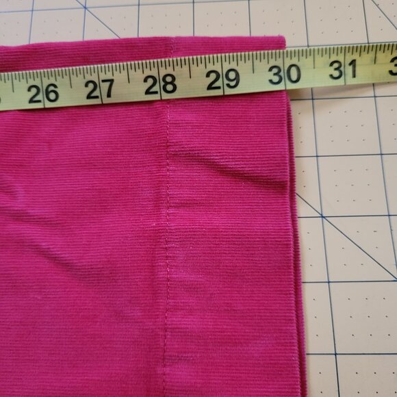 Awesome LOFT Pink Corduroy Palmer Wide Leg Pants Misses Size 6 - Picture 9 of 11